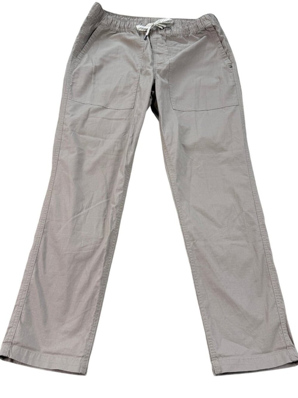 Vuori V461 Ripstop Jogger Pants Women's M Beige Organic Cotton Drawstring